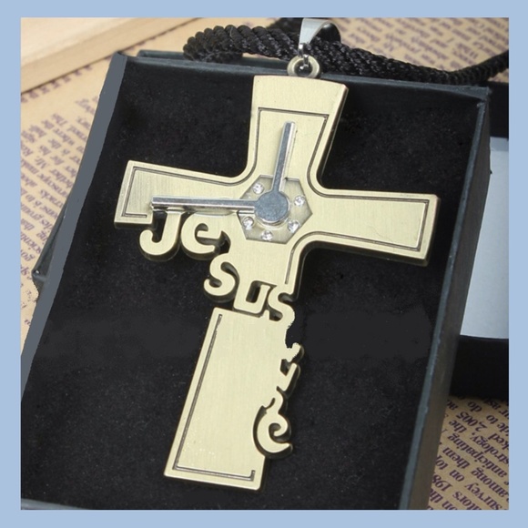 IT'S JESUS TIME - CLOCK CROSS - Picture 1 of 1